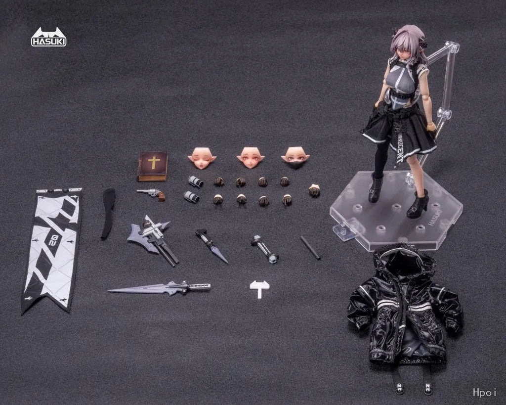 【Original】HASUKI Pocket Art PA009 Succubus Nun-Flid 1/12 Action Figure Model