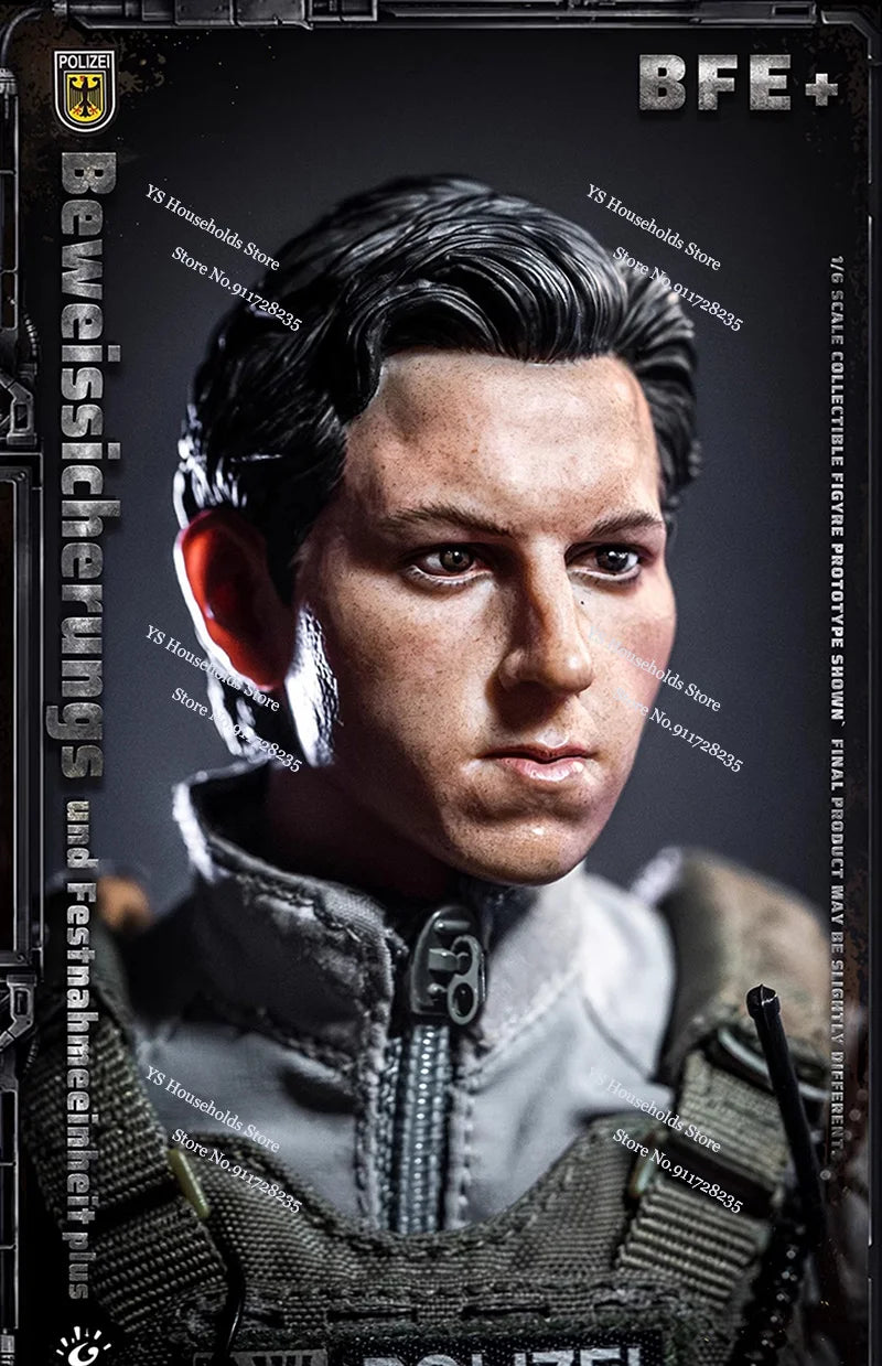 KT8008 1/6 BFE+ Counter Terrorism PolIze Force Cloth Man Action Figure Mini Static Rifle Model Ornament 12" Full Set Soldier