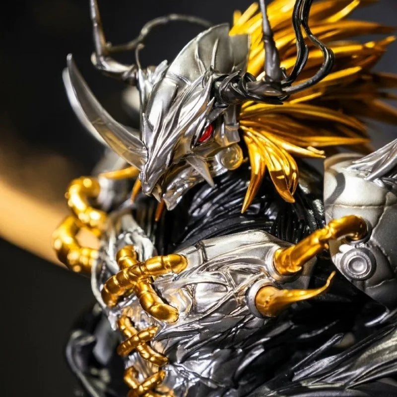 40cm Digimon Adventure Black War Greymon Anime Figure Model Statue Boys Collection Model Desktop Decoration Ornament Toys Gifts