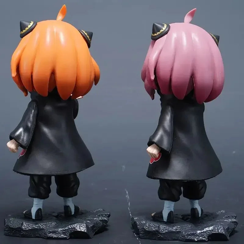 Anime Anya Spy×family Anya Forge Figures Cos Uchiha Itachi and Pain Figurine Model Naruto PVC Cute Collection Toys Birthday Gift