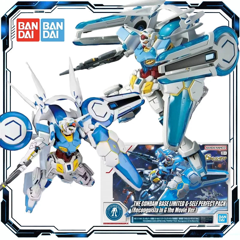 Bandai Original GUNDAM 1/144 HG BASE LIMITED G-SELF PERFECT PACK Action Figure Toys for Boys Girls Kids Gift Model Ornaments