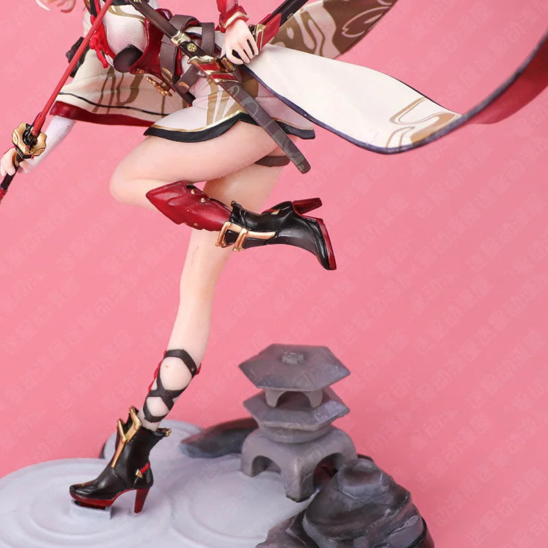 25cm Game Honkai Impact Yae Sakura Sexy Girl Figur  True Flame Lucky Soul Battle with Sword Pvc Model Home Decoration Toys Boys