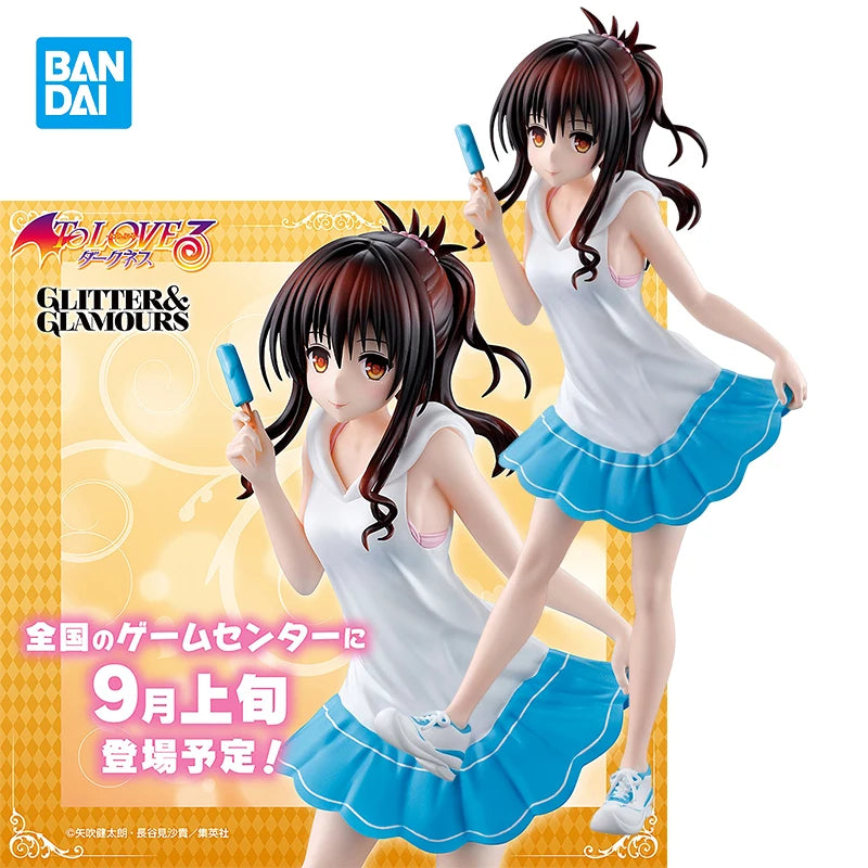 Original Bandai To Love-Ru Darkness GLITTER &amp; GLAMOURS Yuuki Mikan Anime Figur Modell Spielzeug Sammlerstücke Ornamente Geburtstagsgeschenk