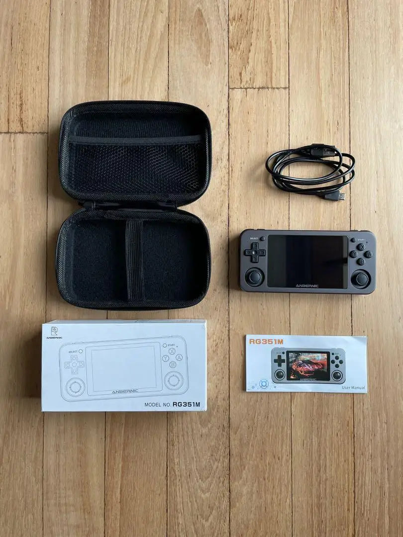 Original RG351M Game Console 3.5-inch IPS Screen 1GB+64GB Retro Handheld DS GB GBA GBC WSX MSX N64 SMD MAME Games WiFi Connect