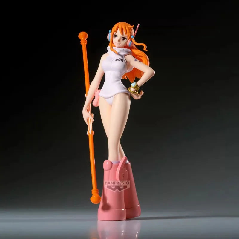 Bandai Original Banpresto Anime One Piece Shukko Nami Egghead PVC Actionfigur Modell Sammlerstück Geschenk