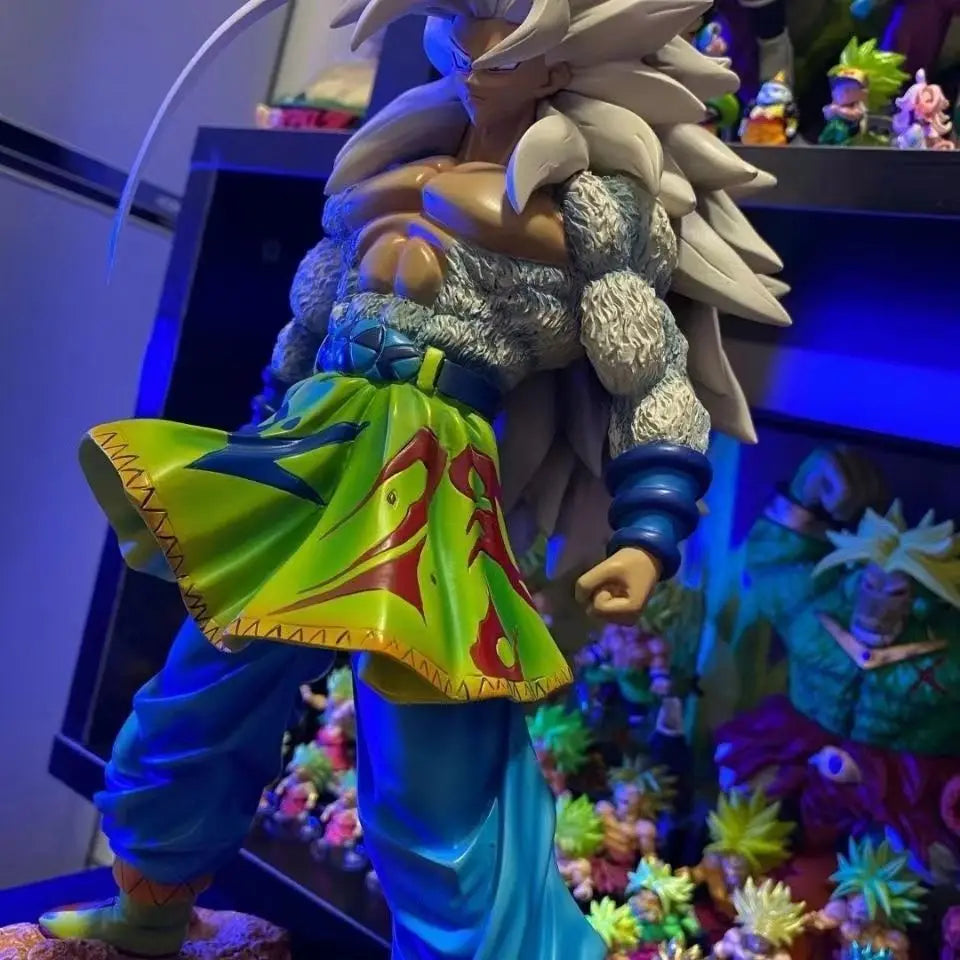 Anime Dragon Ball Figure Ultra Instinct Son Goku Saiyan 5 Pvc Sculpture Doll Decoration Model Collection Gifts
