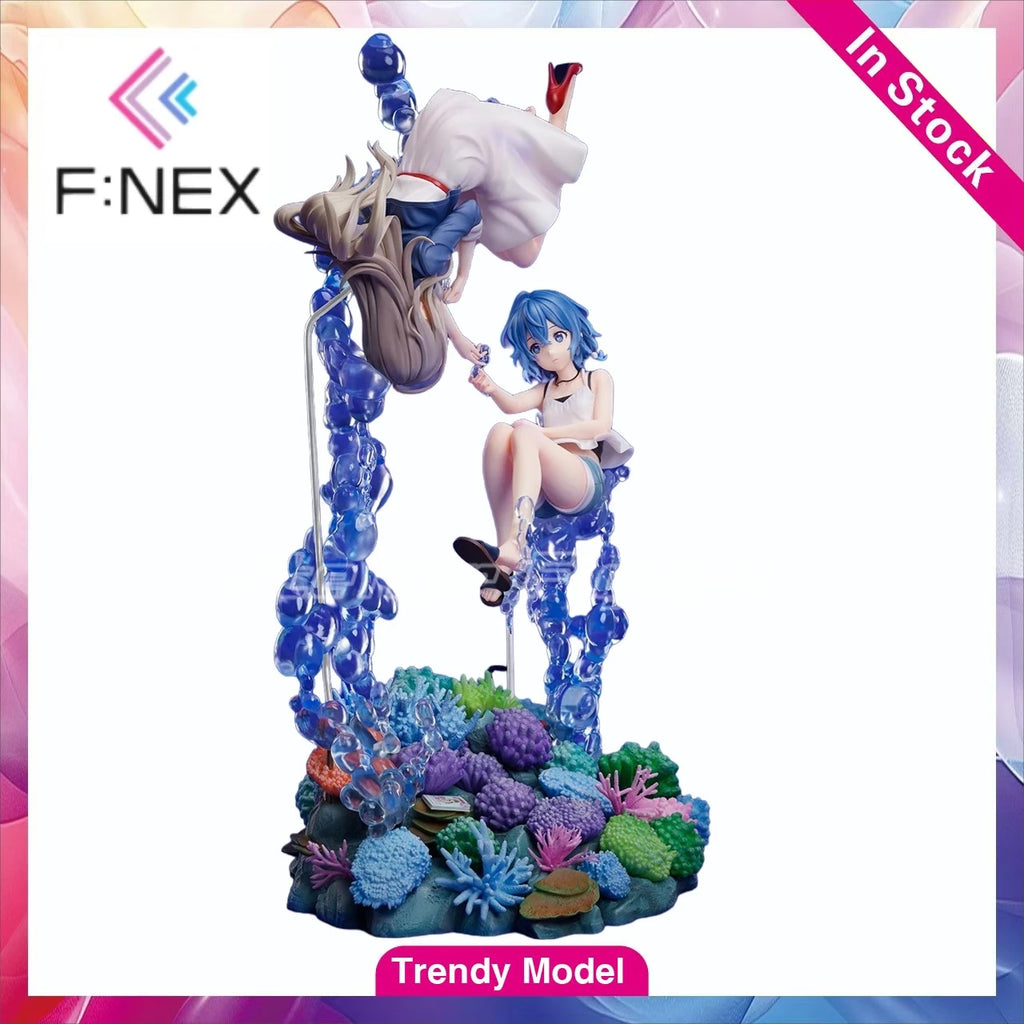 【TM】In Stock F:NEX Shirasa's Aquarium Miyazawa Fuuka Misakino Kukuru 1/7 Scale Figures Model Collection Gift