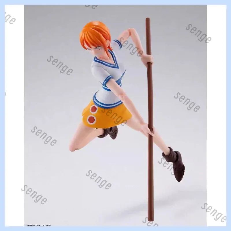 [Genuine in stock] Bandai SHF One Piece East China Sea Chapter Straw Hat Pirates Nami Early Stage Action Figure Collection Gift