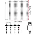 400LEDs интелигентни светлини за завеси с управление от приложение, LED низ RGB, феерични светлини „Направи си сам“, музикален модел, синхронизиране за прозорец, празнична парти декорация