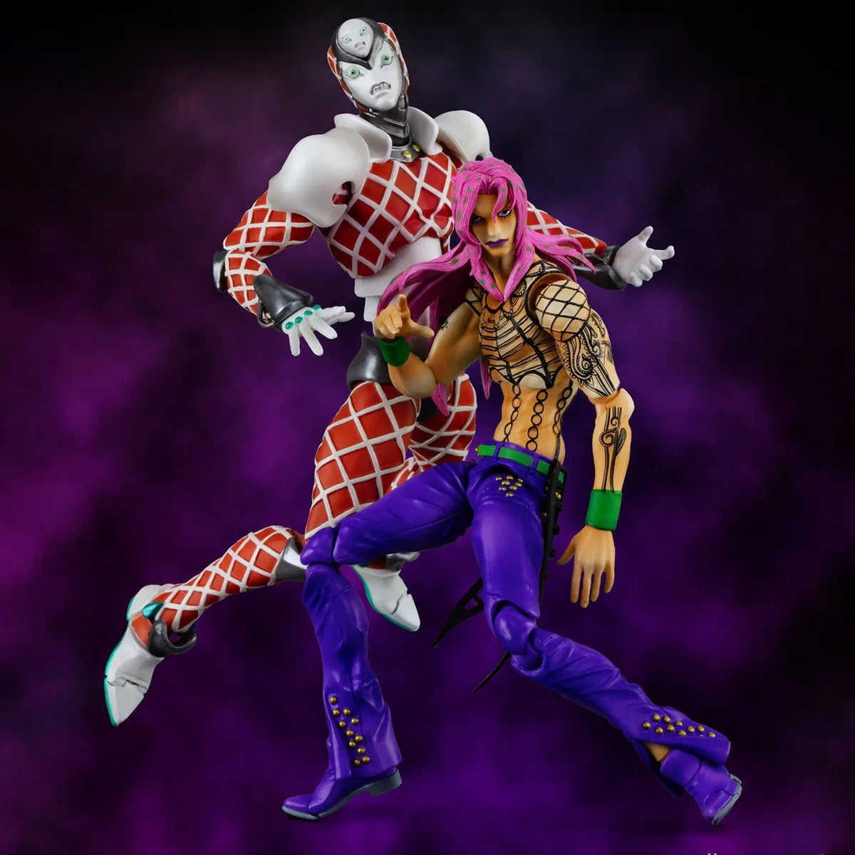 100% Original in Stock Medicos Entertainment Super Action Statue (#59),(#63) Jojo No Kimyou Na Bouken Diavolo King Crimson