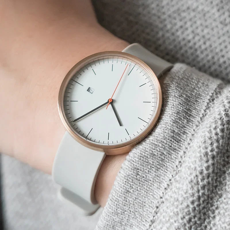 Design Sense Watch B202 Schlichte Herrenuhr im trendigen Retro-Design, wasserdicht, Edelstahl