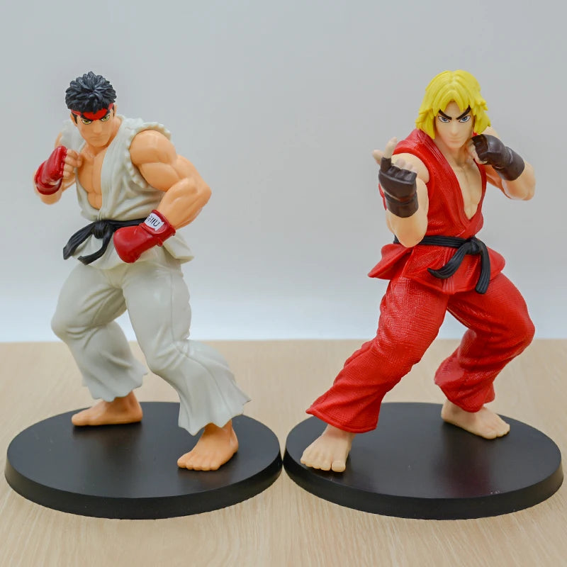 14cm Street Fighter Chun Li Anime Game Figure Ryu/Ken Masters Action Figure Guile/Zangief Figurine Collectible Model Doll Toys