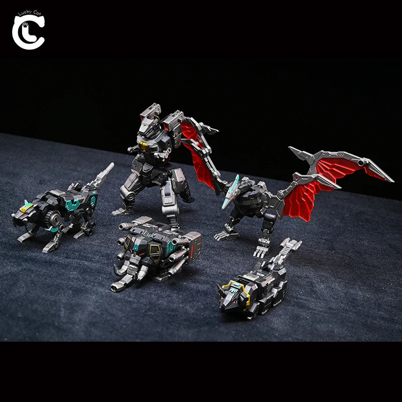 In Stock Lucky Cat MICRO COSMOS MC-03 MC-03B MC-05 BEAST LORD Anime Figure Transformation Robot Model Collection Toys Gift