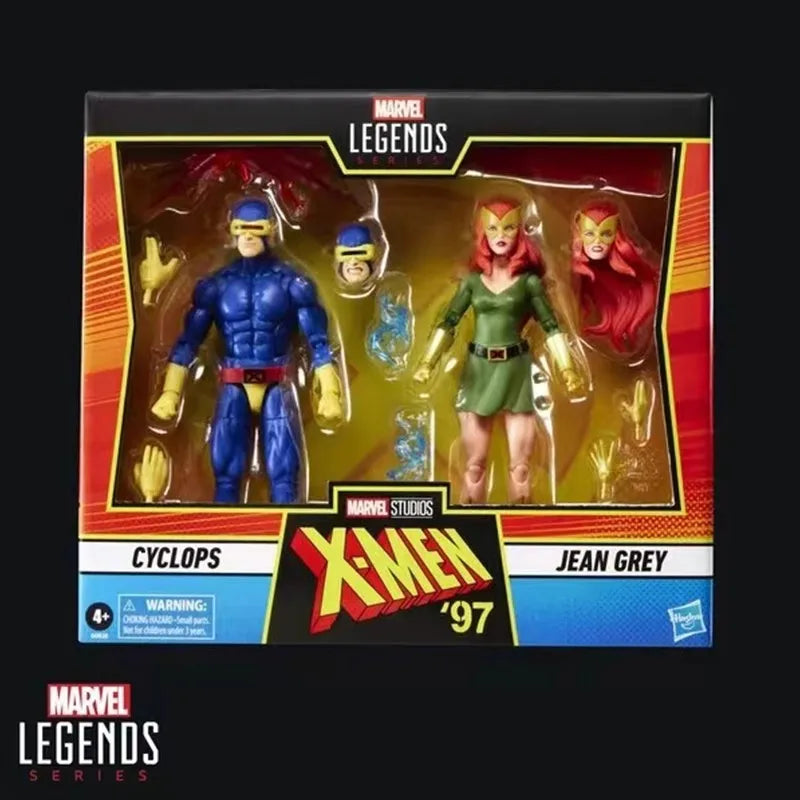 Marvel Legends X-Men'97 Series Garage Kit Cyclpos And Jean Grey Model Action Figures Limited Edition Collection Toys Kid Gift