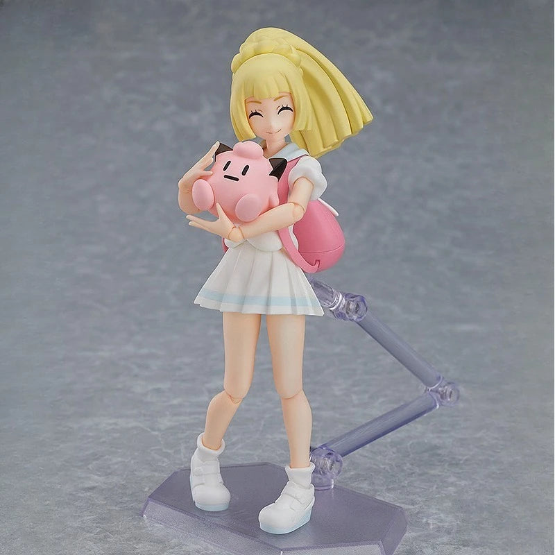 Max Original Figma Series《Pokémon Lillie, Go for It!》Anime Action Figure Assembly Model Toys Collectible Model Ornaments Gifts