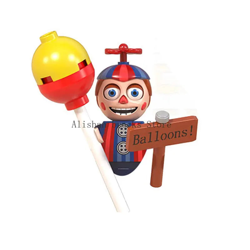 FNAF Five Nights Freddyed Building Blocks bricks Nightmare In Stock Chica Animals Bear Fox Duck Rabbit Model PVC Action Figure