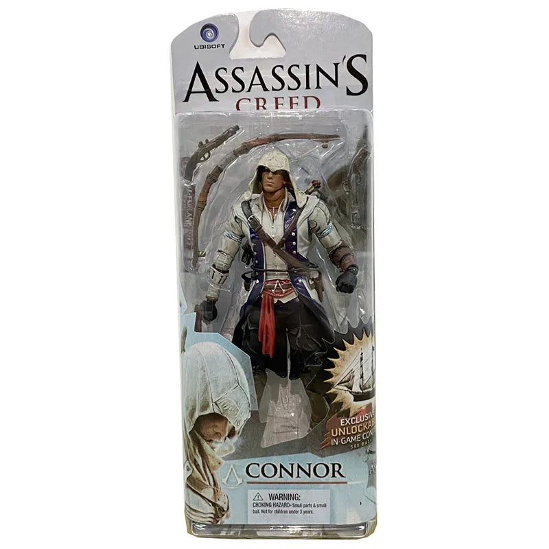 Game Assassins Creed Model Conner Edward Kenway Haytham Ezio Action Figure Manga Figurine Collection Figuras Peripheral Toys