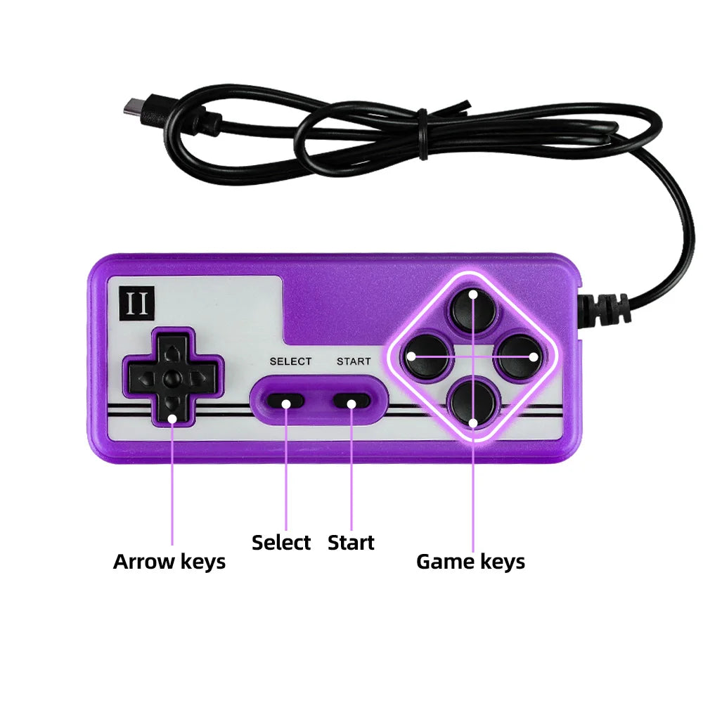 Retro Wired Game Gamepad Controller for FC Portable Retro Mini Handheld Game Console Joystick for Gaming Accessories