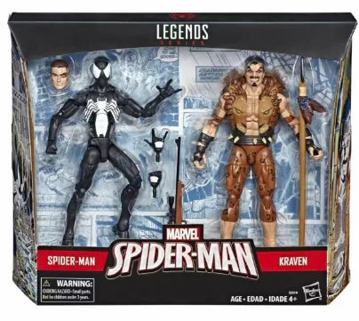 Original Hasbro Marvel Legends Series SPIDER-MAN & KRAVEN Anime Figure Collection Toy Model