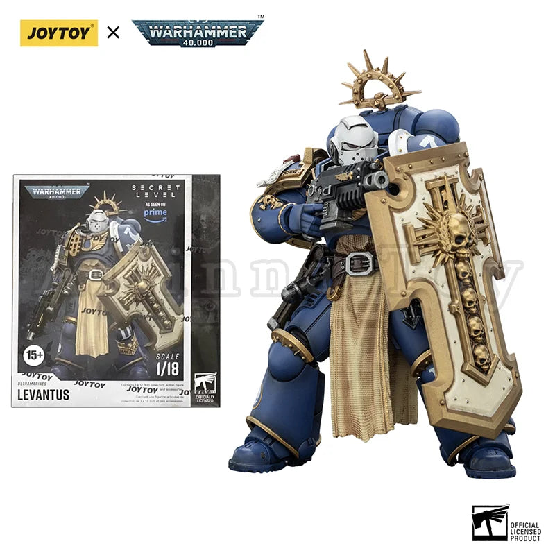 JOYTOY 1/18 Action Figure 40K Ultramarines Titus Metaurus Levantus Torvald Anime Toy