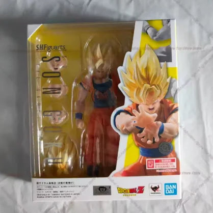 Original Bandai Dragon Ball Z S.H. Figuarts Super Saiyan Son Goku 3.0 The Games Begin Anime Action Figure Model Toys Gifts