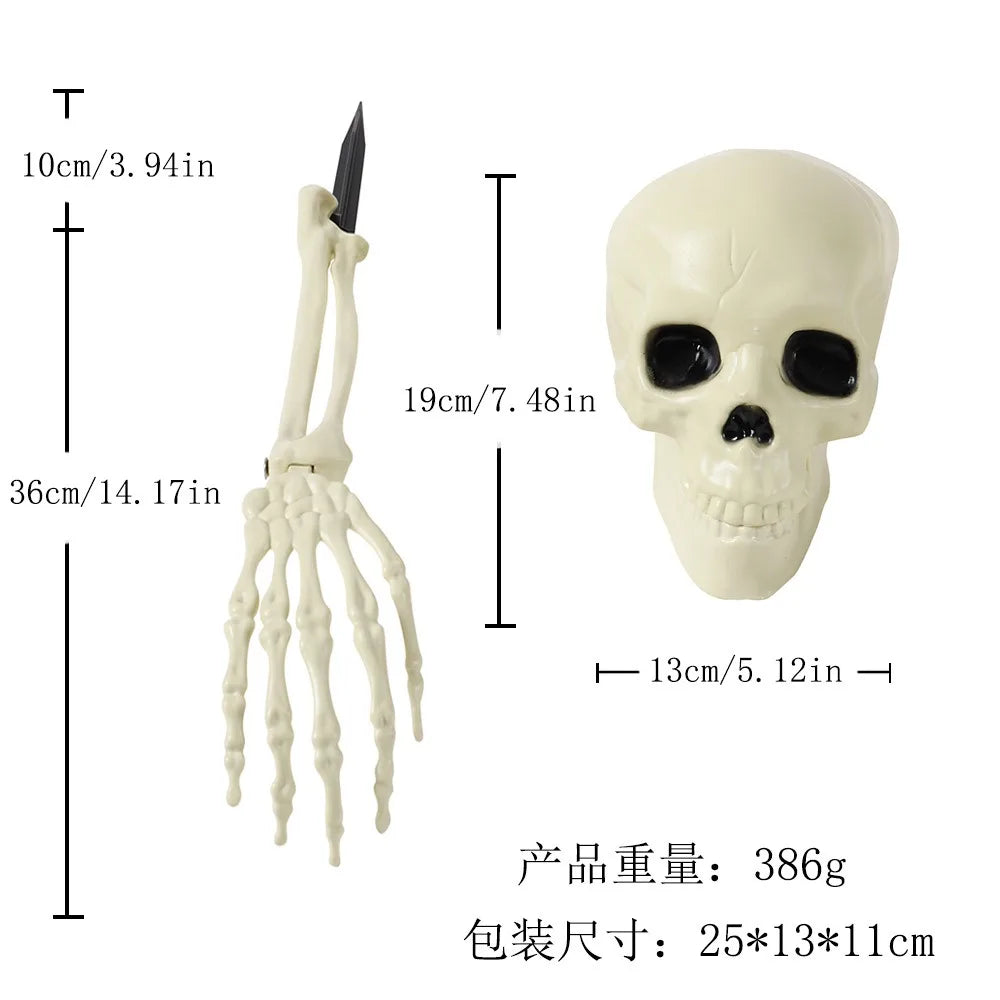 Halloween Dekoration Schädel Skelett Horror Künstlicher Arm Außen Hof/garten Dekorationen Ghostface Hallowen Tag der Toten
