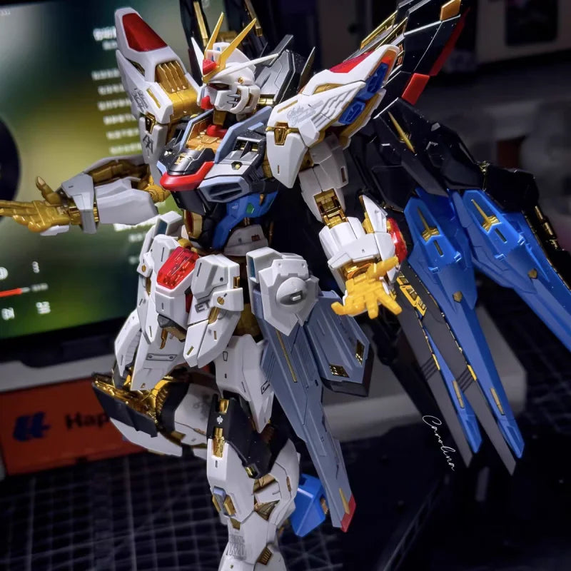 【НА НАЛИЧНОСТ】CHANGLONG 7701 Strike Freedom MGEX MG 1/100 Комплект за сглобяване на модел, аниме фигурка, колекционерска, персонализирана детска играчка, подарък