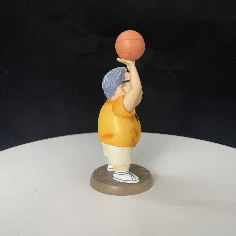 12cm Slam Dunk Shohoku Mitsuyoshi Anzai Cute Edition Anime Figure Model Statue Boys Collection Desktop Decoration Ornament Toys