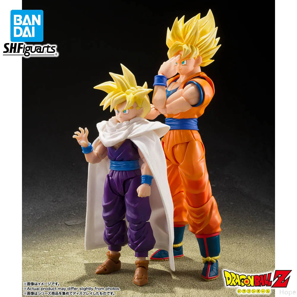 In Stock Genuine BANDAI SHFiguarts Dragon Ball Z Son Gohan The Games Begin Super Saiyan Son Goku Figure Anime Action Model Toy
