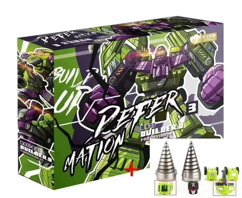 JINBAO 8008 GT Transformation Action Figure Toys Masterpiece Devastator Movie Model 42cm ABS 6 IN 1 Deformation Car Robots Dolls