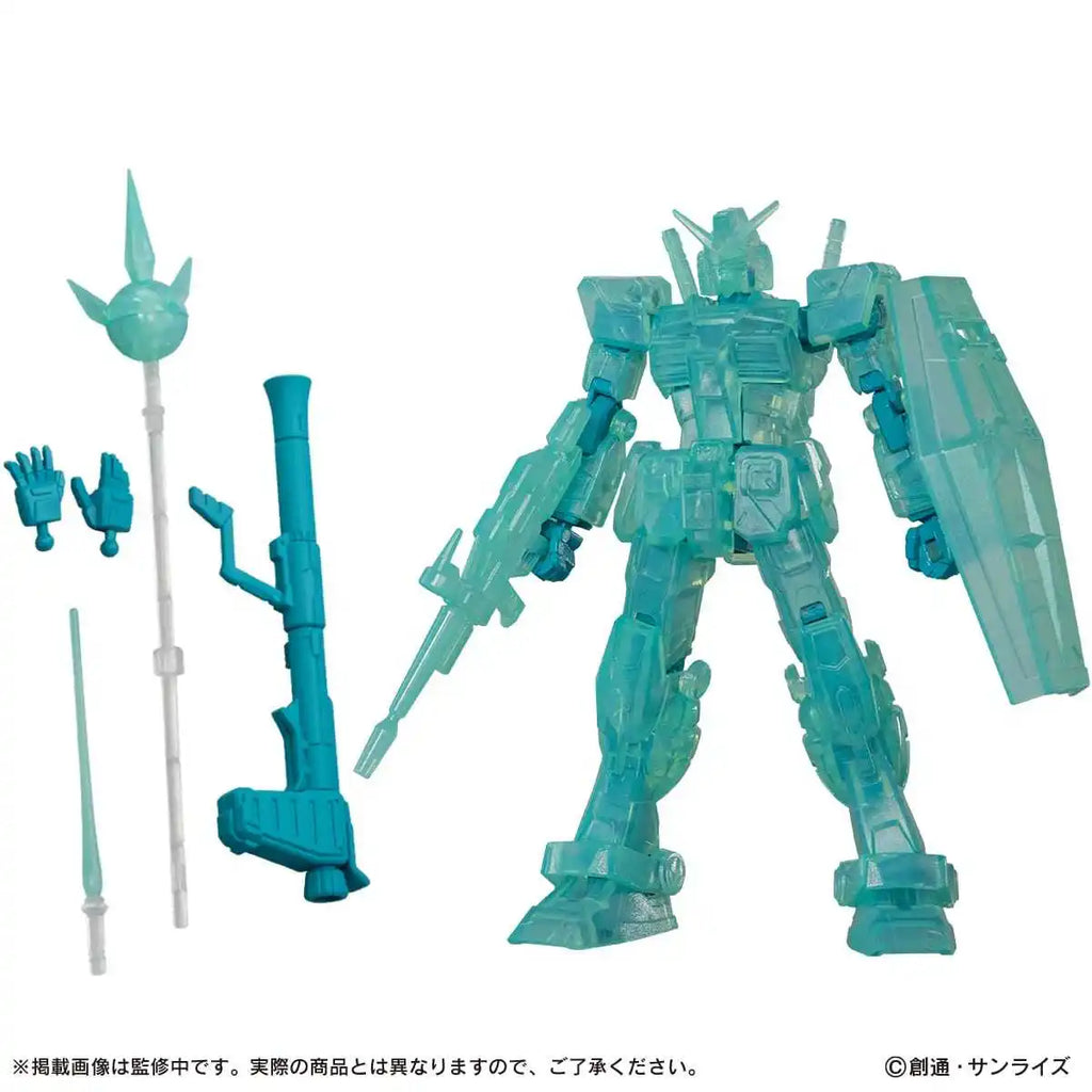 Bandai Gundam Limited Edition Neon Gurren Lagann Color Transparent Action Figurine Original Zazuo Set For Collecting Displaying