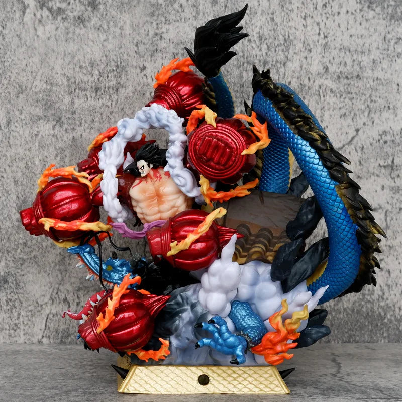Anime One Piece Gear Vierte Kong Orgel Luffy VS Kaido Battle Ver. GK PVC Actionfigur Statue Sammlermodell Kinderspielzeug Puppe
