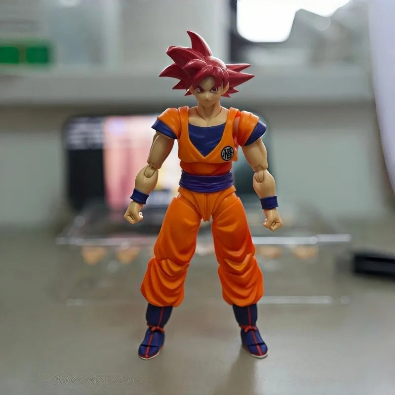 Original Bandai S.H.Figuarts Dragon Ball Super Super Saiyan God Son Goku Articulated Action Figure Collectible With Original Box