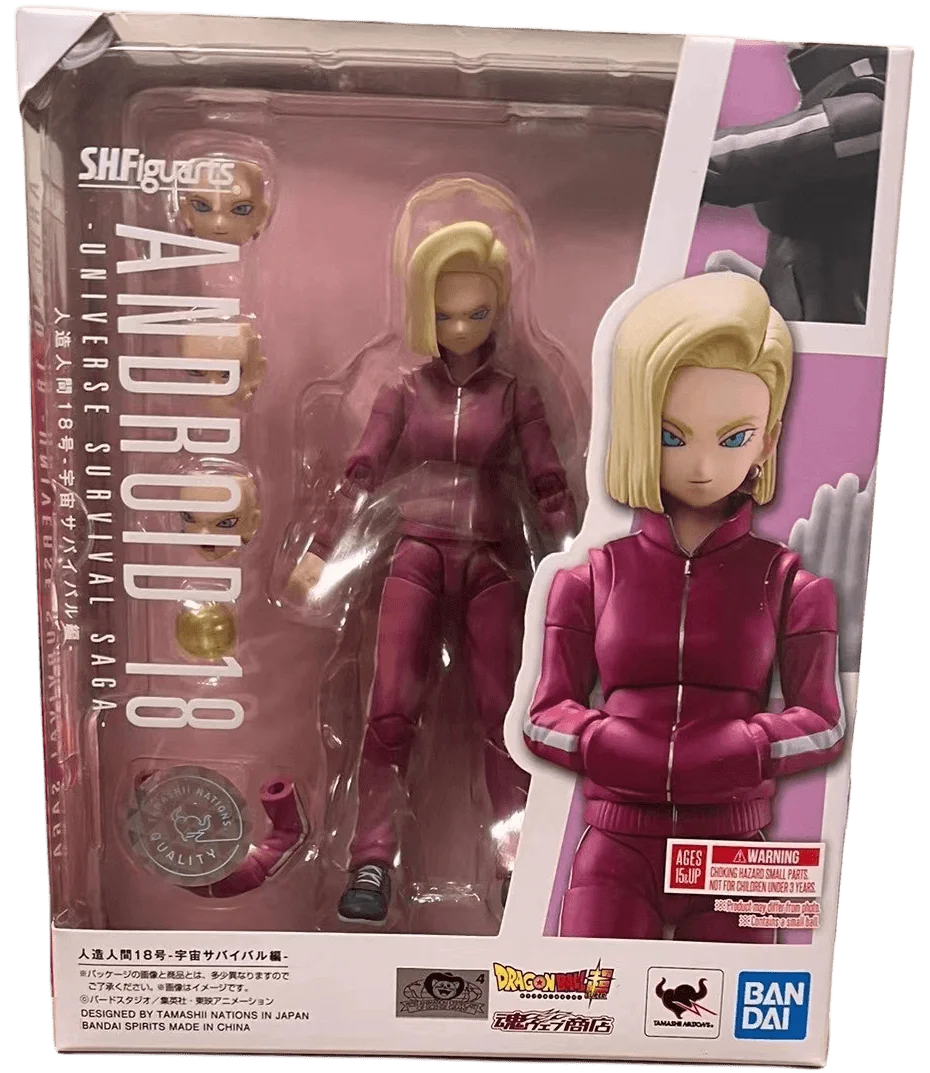 In Stock Bandai S.H.Figuarts Dragon Ball Super Android 17 Android 18 Tournament of Power Anime Figure The Perfect Gift for Kids