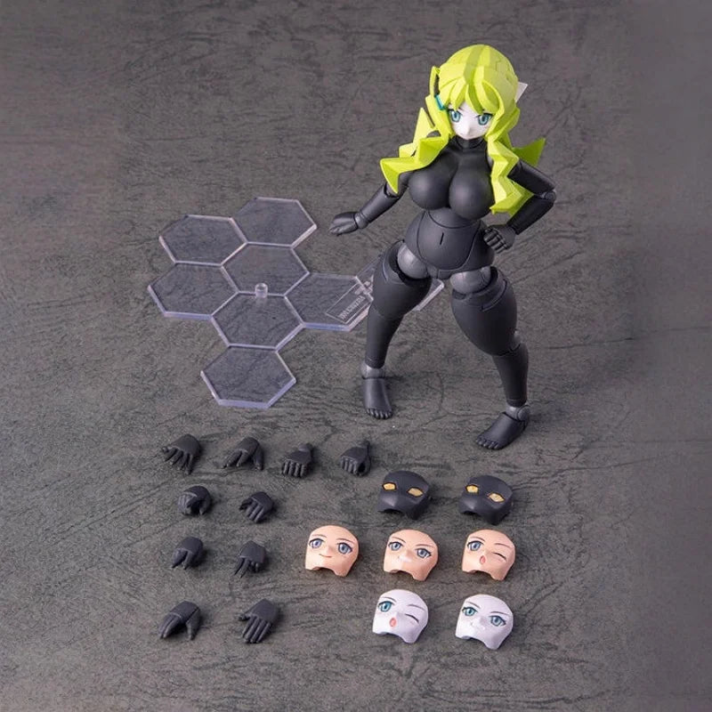 DP Articulated Action Figure Polynian FLL Kelly Rania Dark Skin Mecha Girl Robot Neoanthropinae Authentic Anime Model Toys