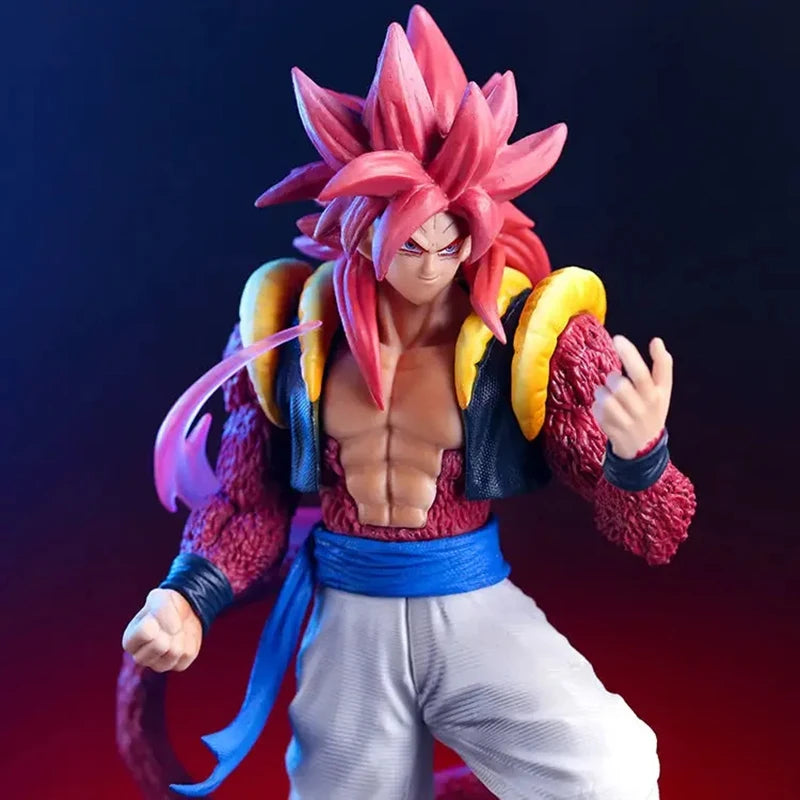 Dragon Ball Gogeta Super Saiyan 4 Actionfigur 25 cm Son Goku mit Vegeta kombinierte Figur PVC-Modell Puppen Spielzeug Geschenke
