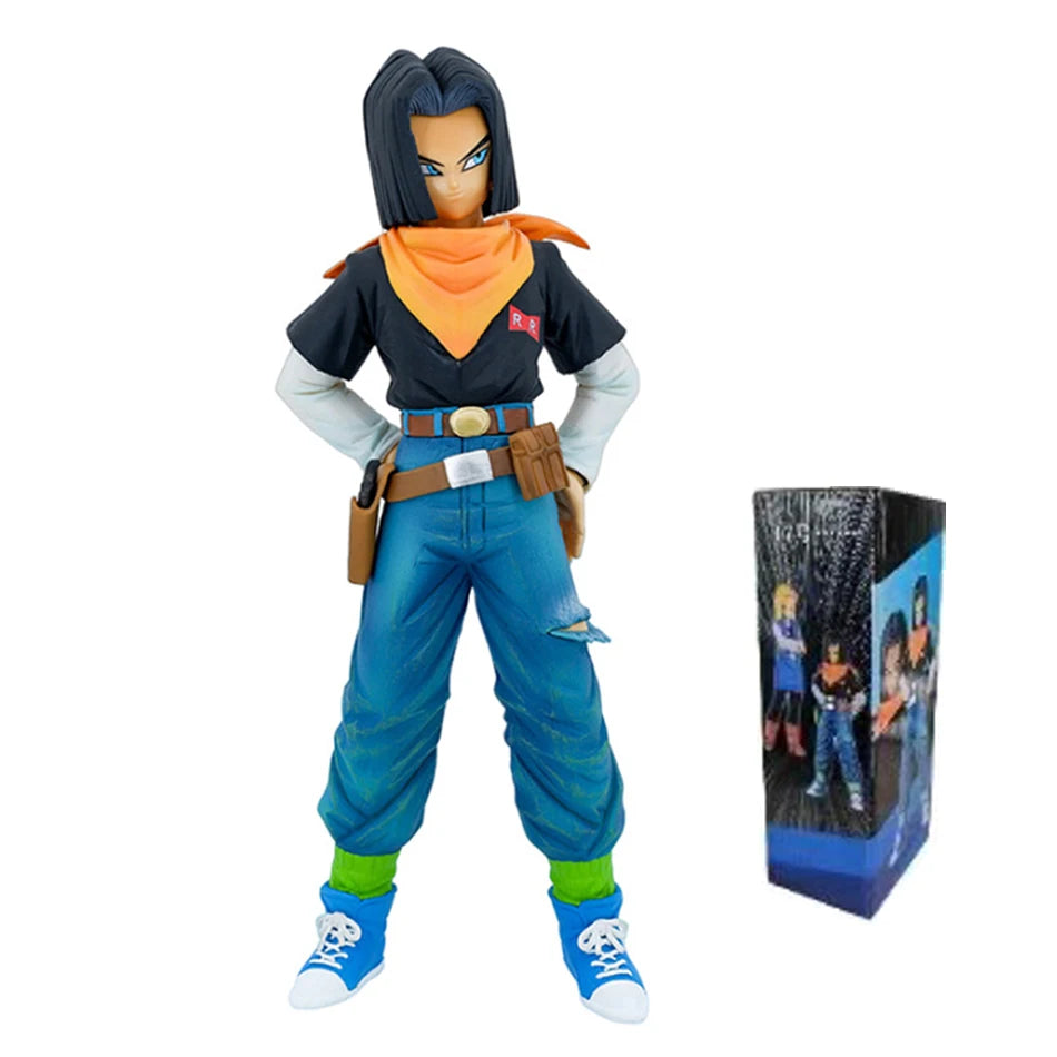 22 см аниме Dragon Ball Z Android 17 18 фигурка Android 18 PVC екшън фигурки колекция модели играчки за деца коледни подаръци