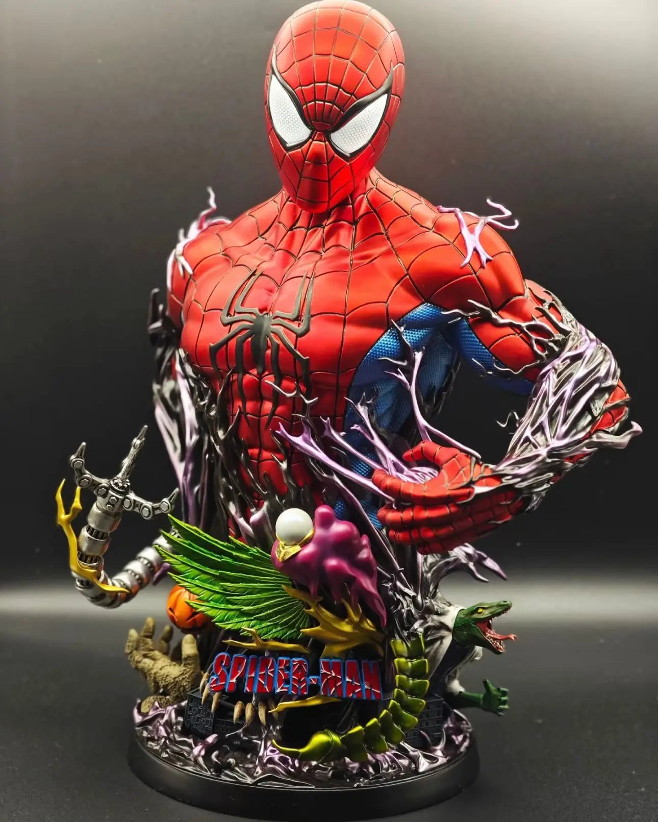 1/3 Scale The Avengers Spider-Man Figures Resin Model Movie Scene Statue 30CM Desktop Decoration Ornaments Collectible Gifts Toy