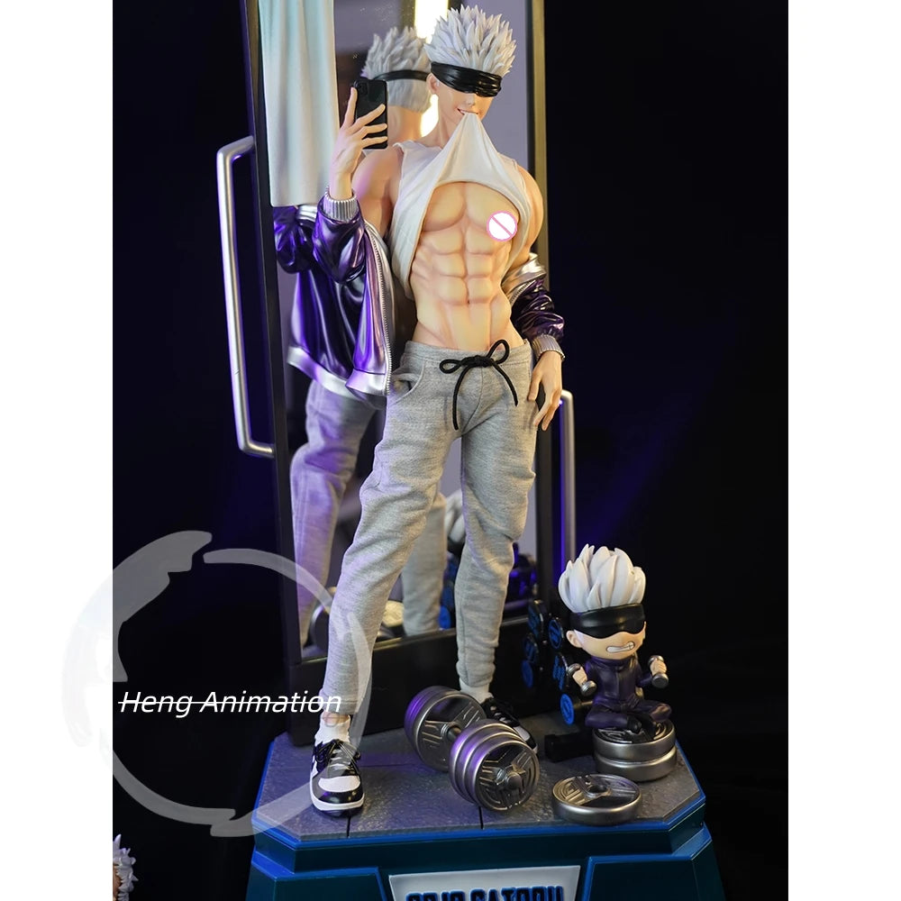 in stock   trendy and cool    [In Stock Male C] Seikousha Fitness Male Anime Character Replaceable Figure Statue