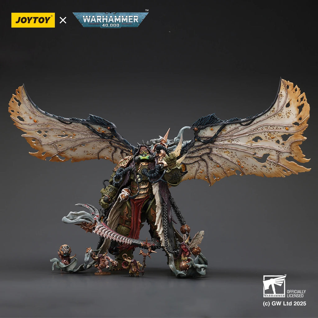 JOYTOY Warhammer 40K Mortarion Action Figure 1/18 Daemon Primarch Of Nurgle Anime Figure Articulated Joints Collection Model Toy