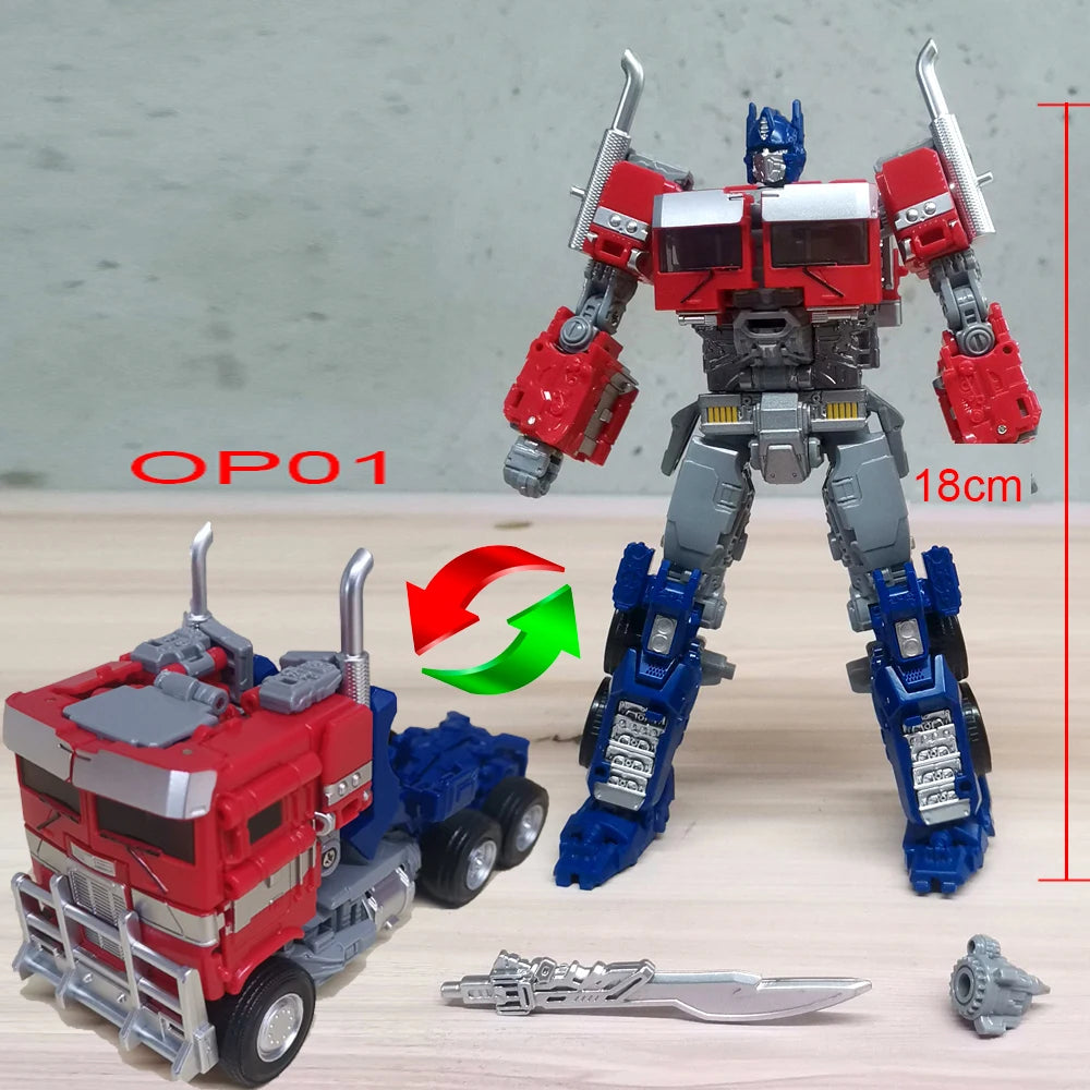 Transformationsspielzeug BMB-Serie Robotermodell Grimlock Hound Ironhide Ratchet Bumblebe Sideswipe Breakdown Optimus Commander Figur
