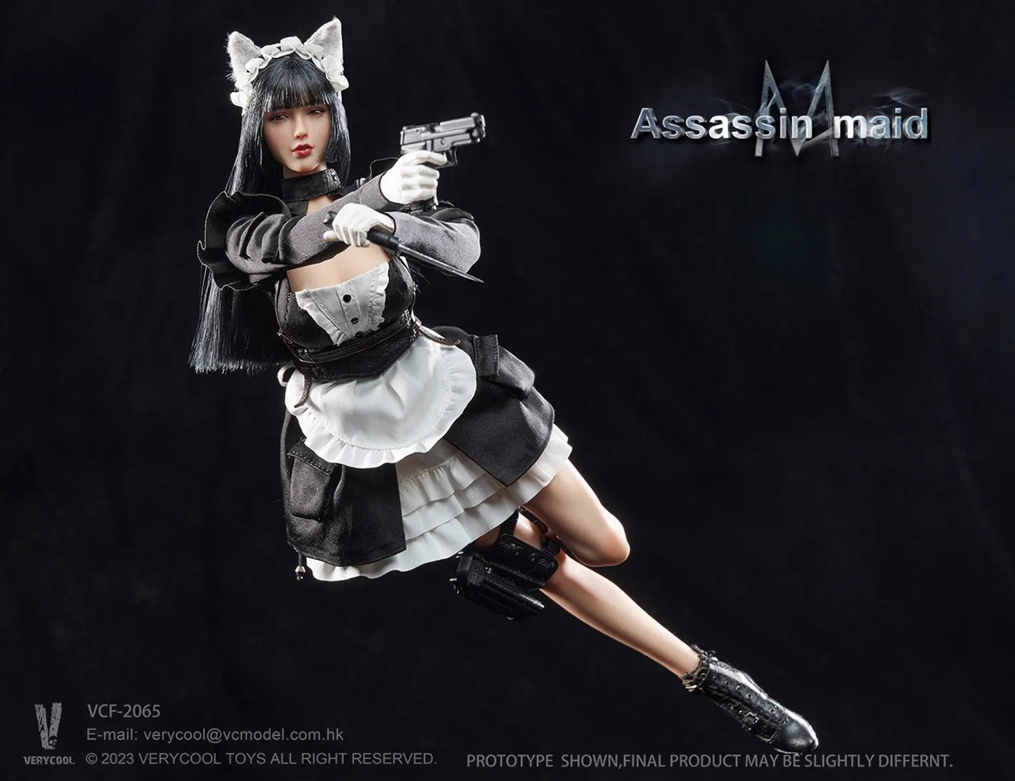 Original VERYCOOL VCF-2065 1/6 Female Soldier   Assassin Assassinates Maid Full Set 12Inch Action Figure Model Collectible