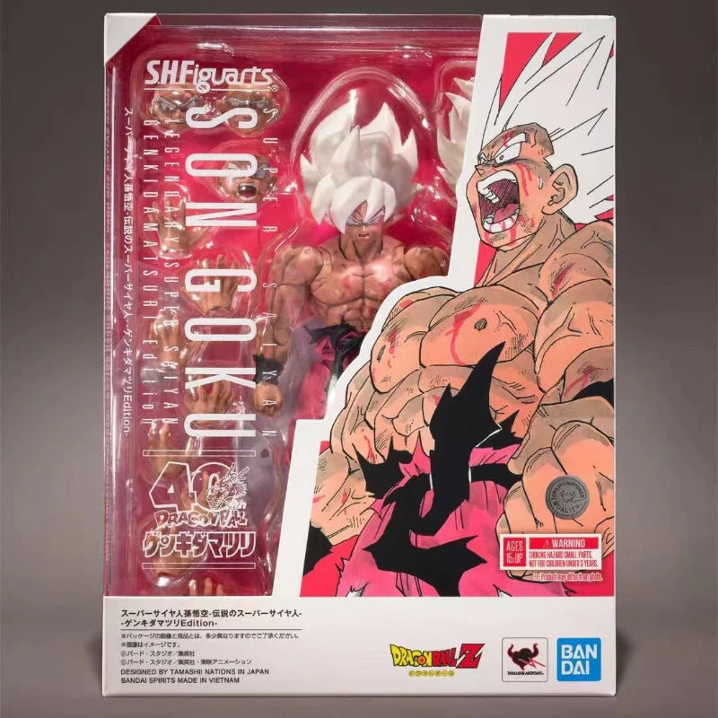 In Stock Bandai SHF Son Goku Legendary Super Saiyan Genki Dama Festival Event Exclusive Action Figure Boys Collection Gift