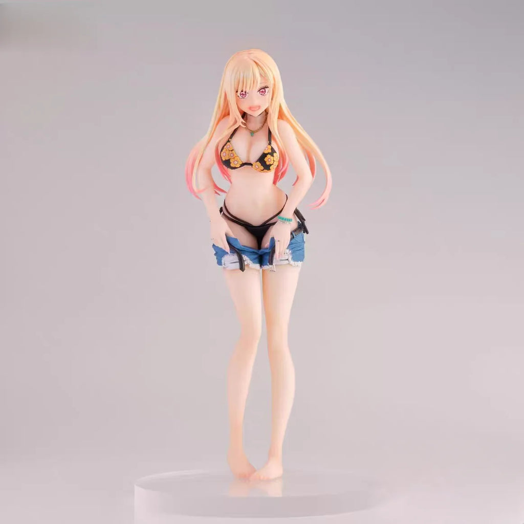 Anime Girl Bikini Desktop Decoration M Model Cuter Case Ornament Collectible Figure Static Proportion /9 PVC Material