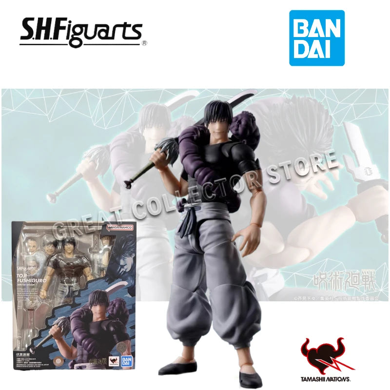 Original BANDAI Jujutsu Kaisen Anime Fushiguro Toji S.H.Figuarts Anime Figure Action Figurine Model Figuarts