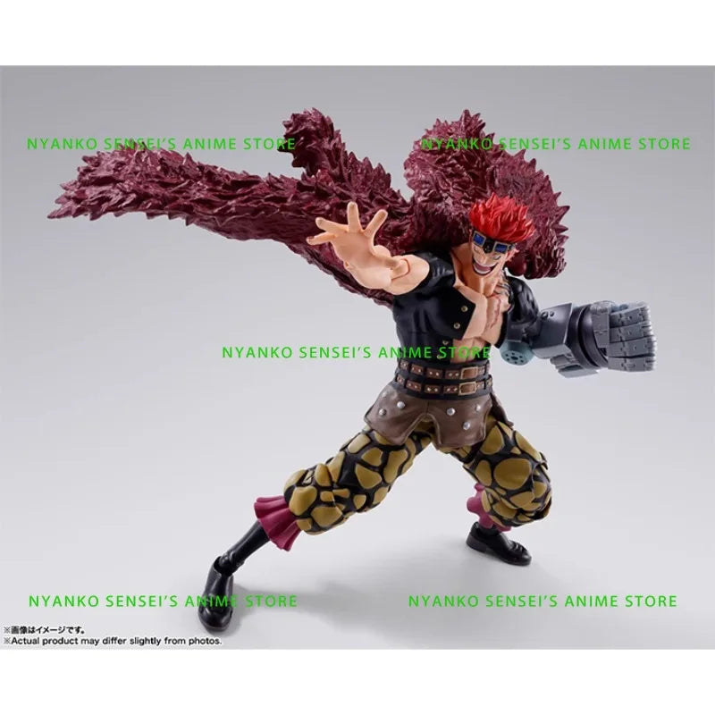 In Stock Bandai SHF One Piece Eustass Kid Onigashima Raid Action Figure Anime Models Toy Doll Gift Hobby Collectible