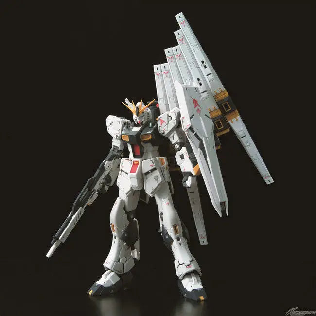 Bandai Genuine GUNDAM RG 32 1/144 Action Anime Figure RX-93 V GUNDAM Assemble Toy for Boys Girls Kids Gift Collectible Model