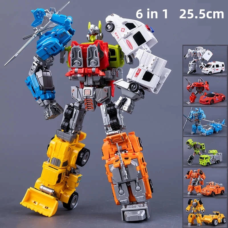 HAIZHIXING NEW 5 IN 1 Transformation Classic Devastator Model Toys G1 Robot Car Aircraft Tank Model Anime Action Figure Kids