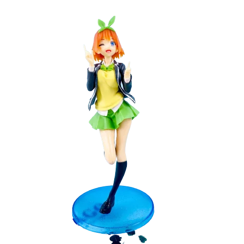 Anime-Figur Nino, 20 cm, schwarze Jacke, College-Uniform, The Quintessential Quintuplets, stehendes Modell, Puppen, Spielzeug, Geschenk, PVC-Material