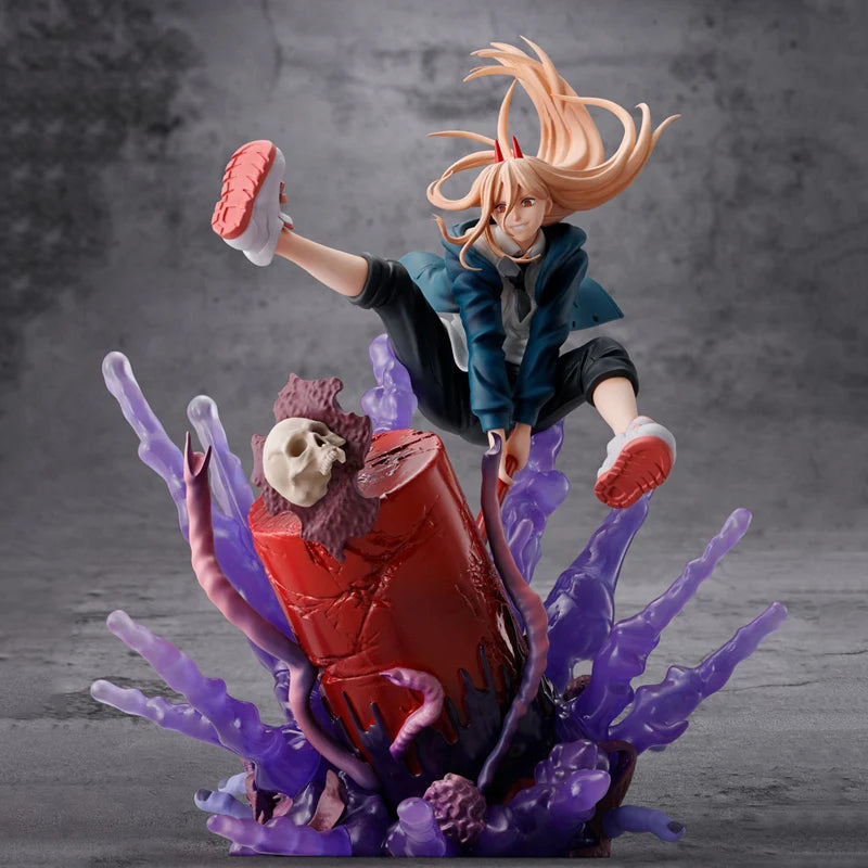 Genuine Original Figuarts ZERO Power Chainsaw Man Anime Figure PVC 23CM Collectible Model Dolls Statuette Toys Ornament Gift